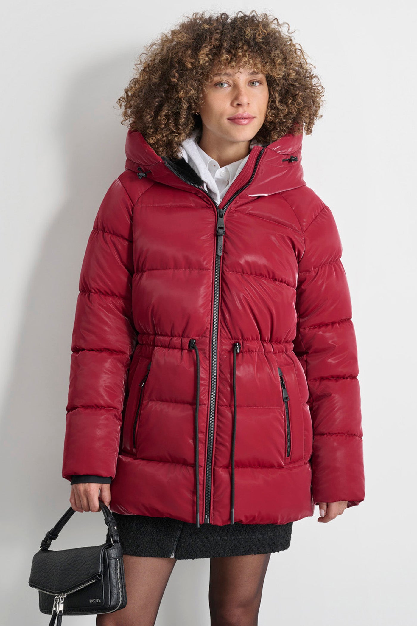 MID LENGTH LUSH PUFFER JACKET DKNY