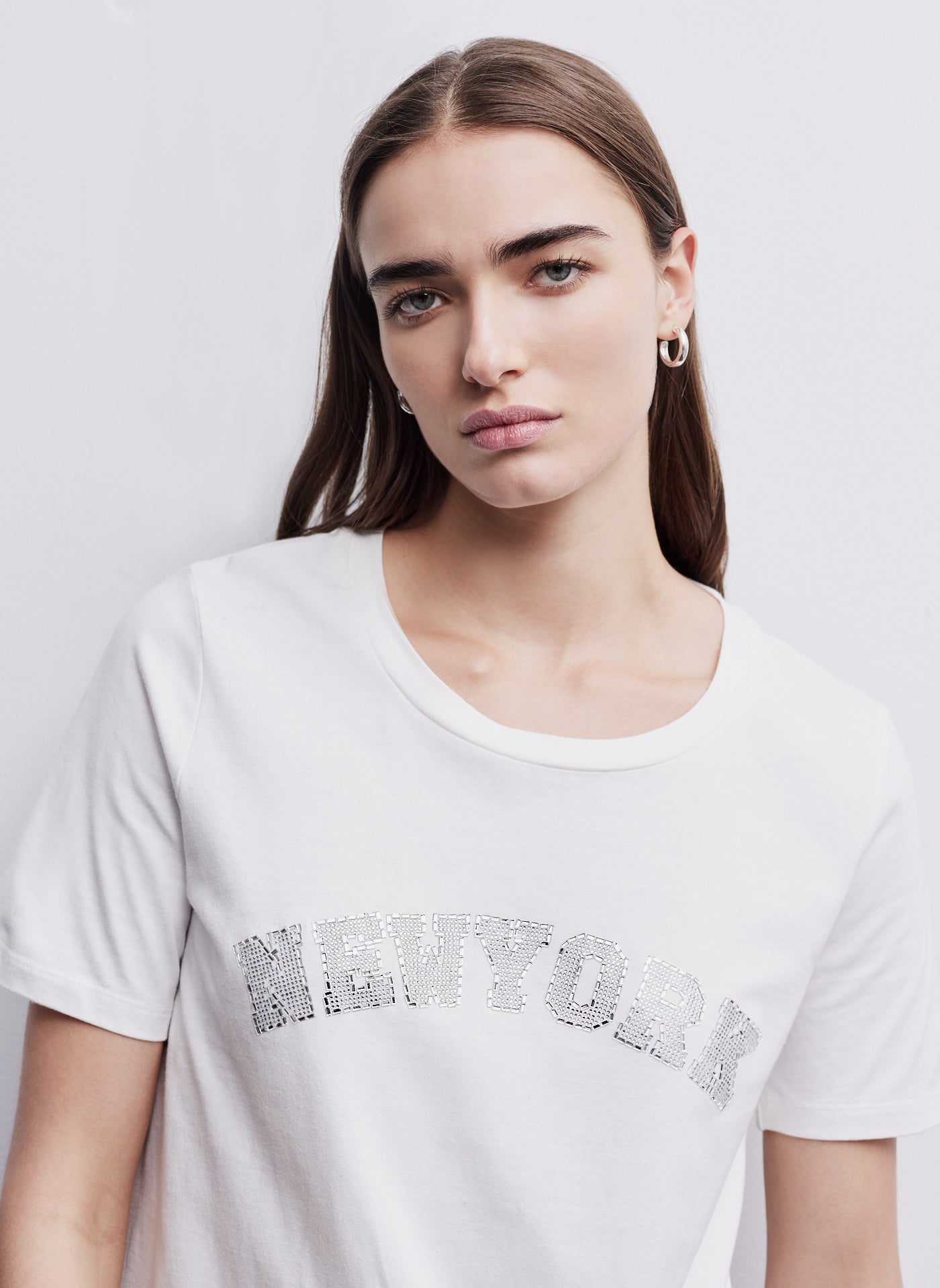 METALLIC NEW YORK TEE DKNY