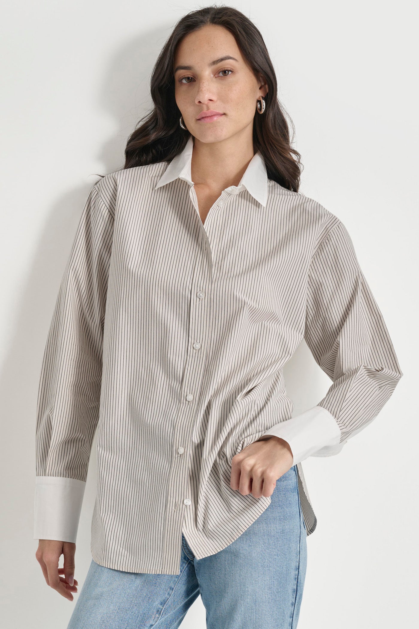 LONG SLEEVE BUTTON FRONT SHIRT