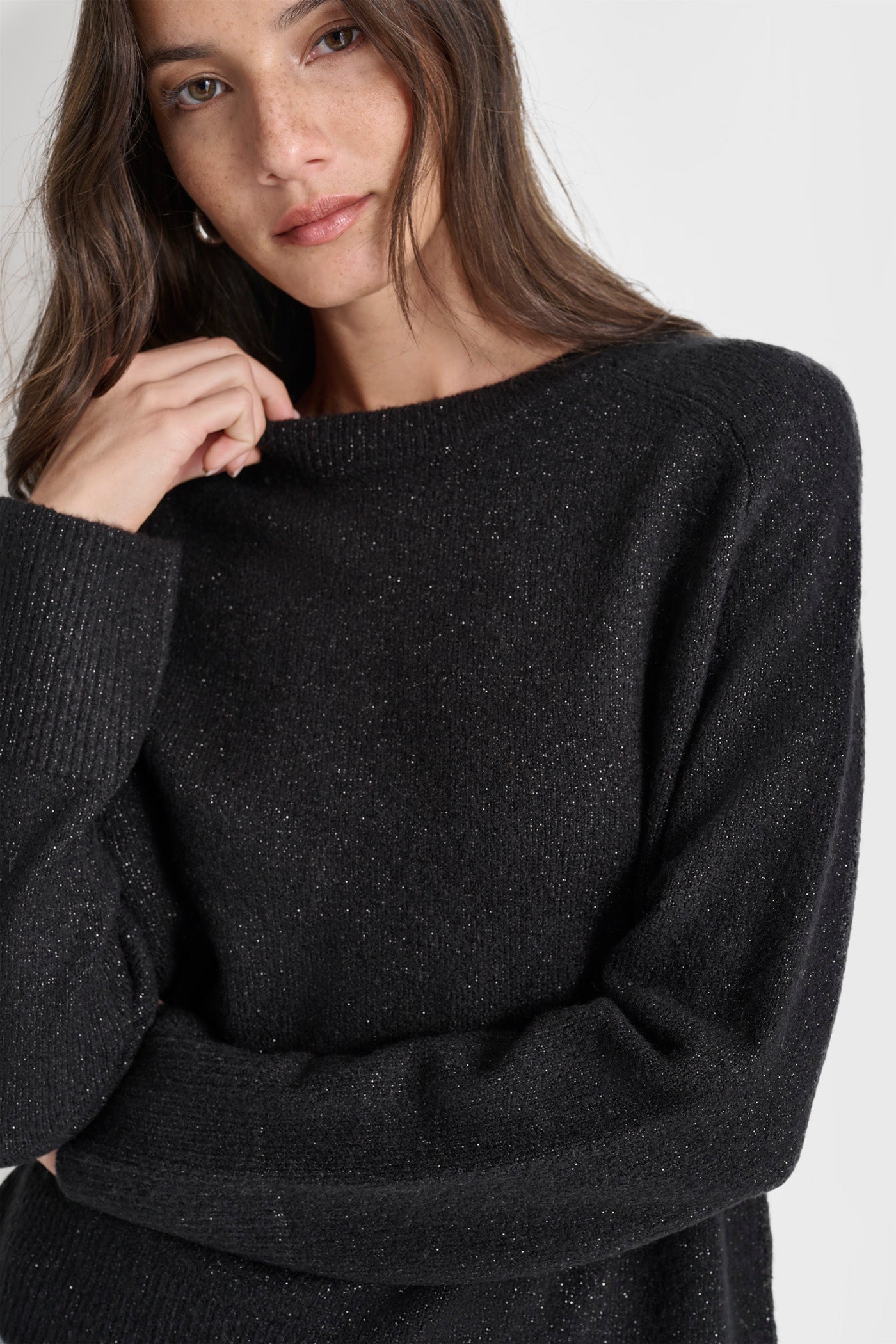 LUREX RAGLAN SLEEVE SWEATER