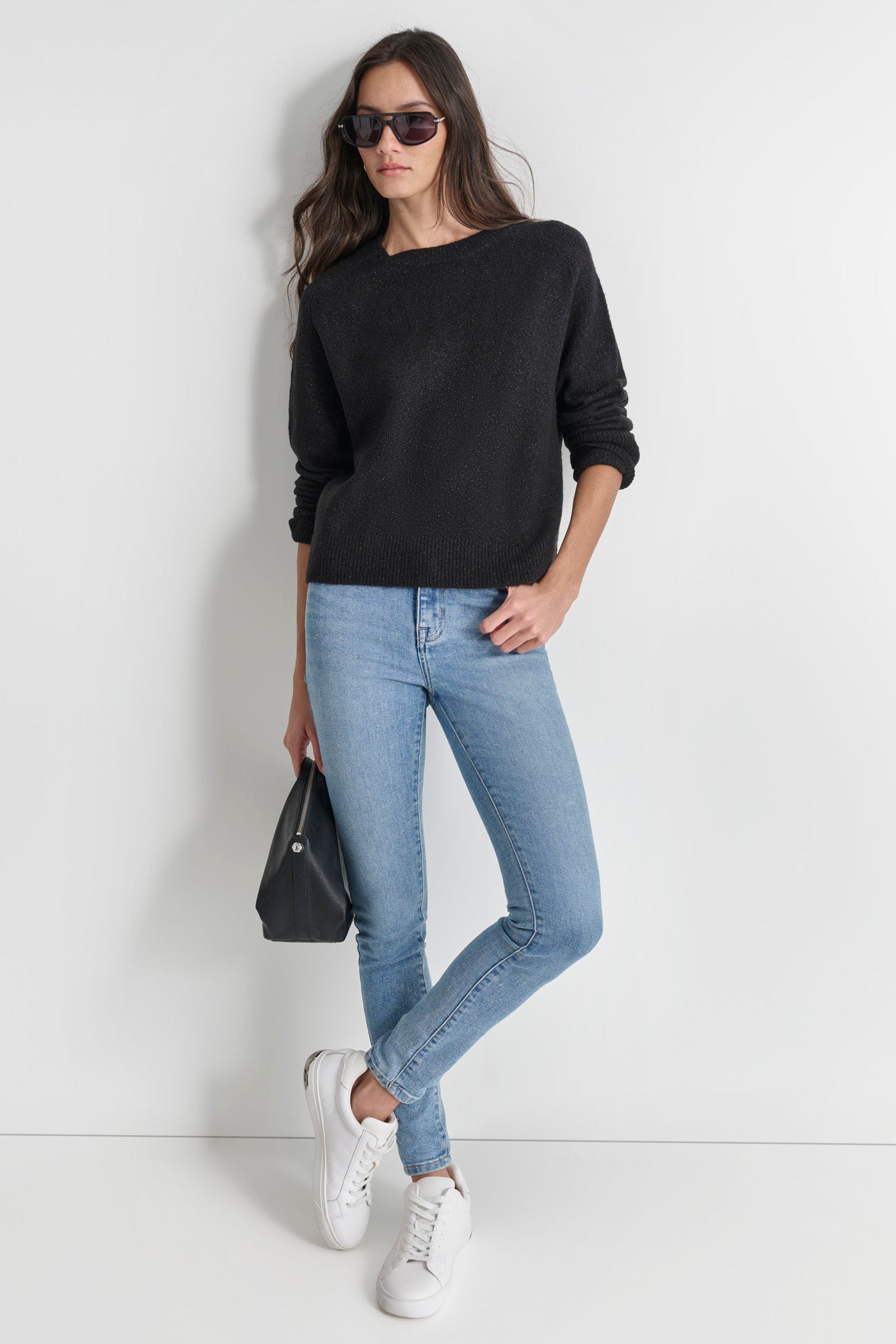 LUREX RAGLAN SLEEVE SWEATER