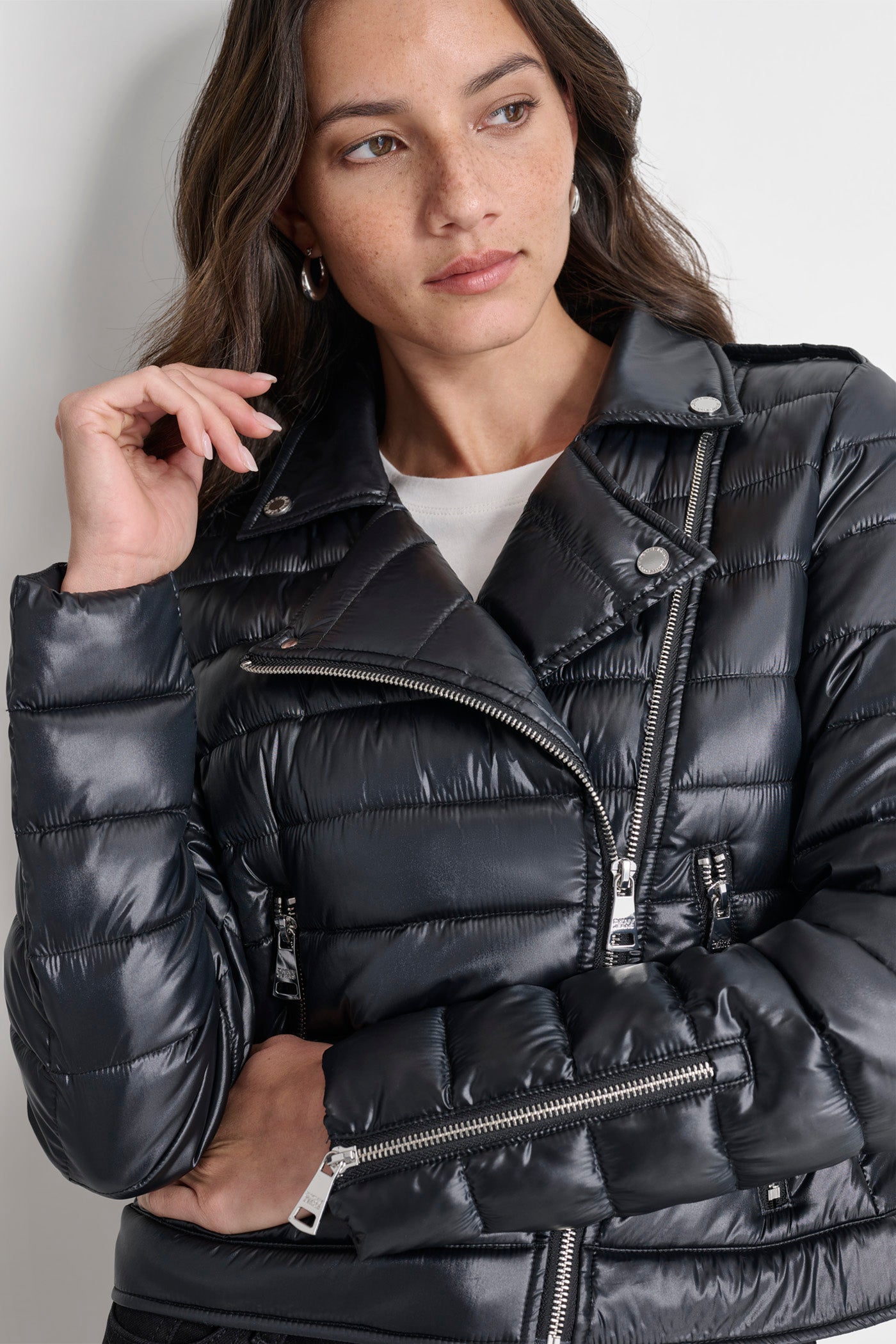 MOTO STYLE PUFFER JACKET