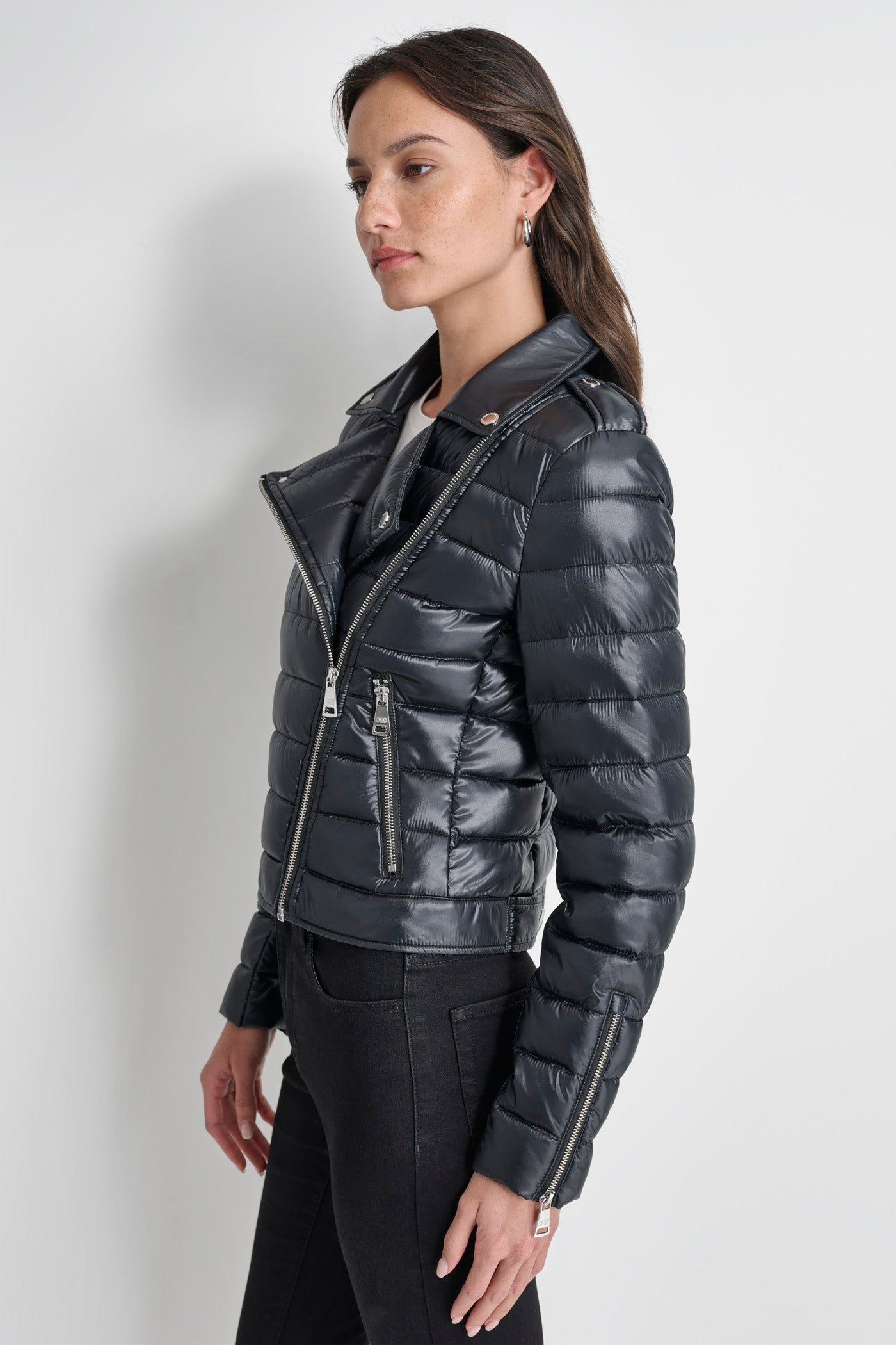 MOTO STYLE PUFFER JACKET