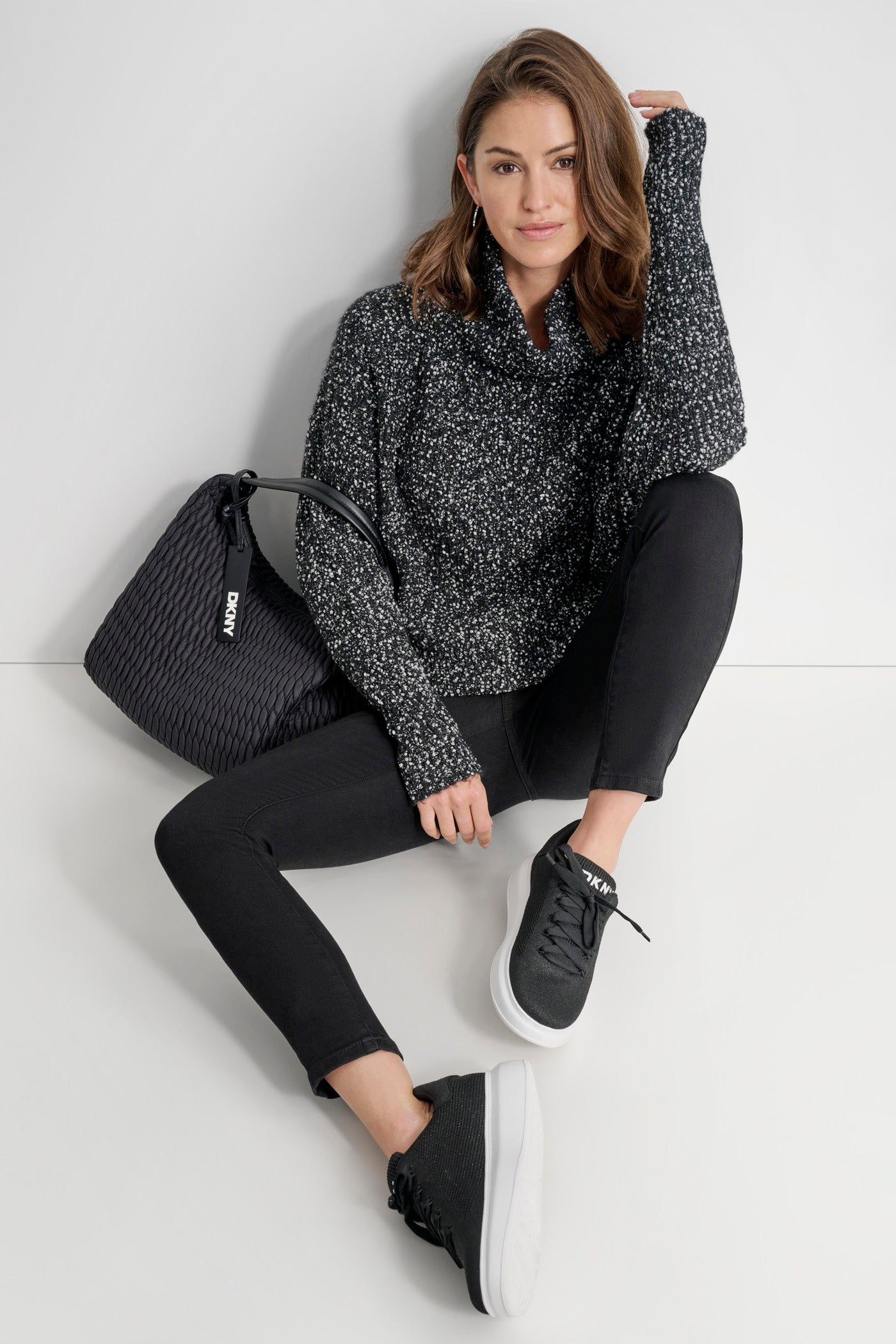 BOUCLE OVERSIZED SWEATER