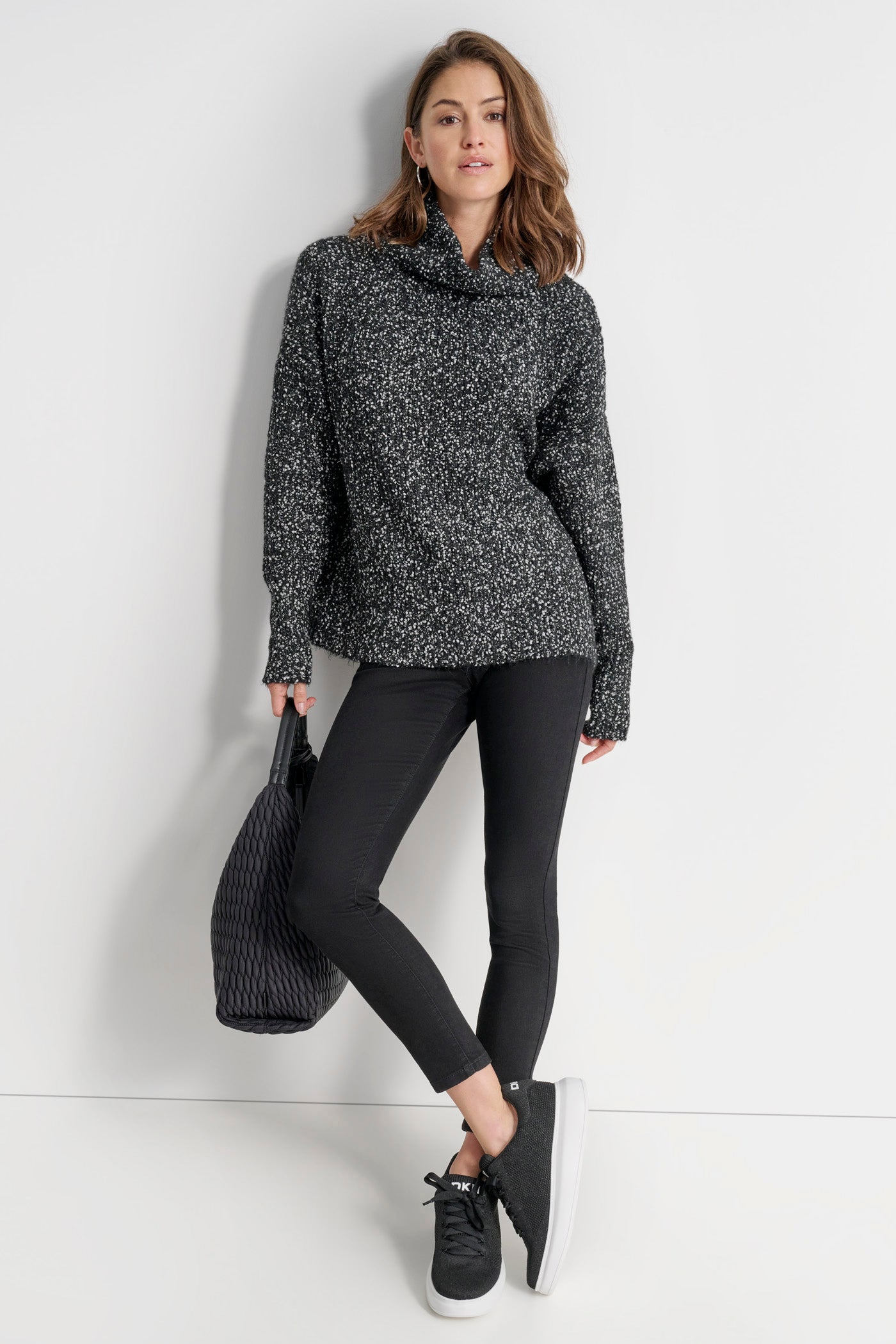 BOUCLE OVERSIZED SWEATER