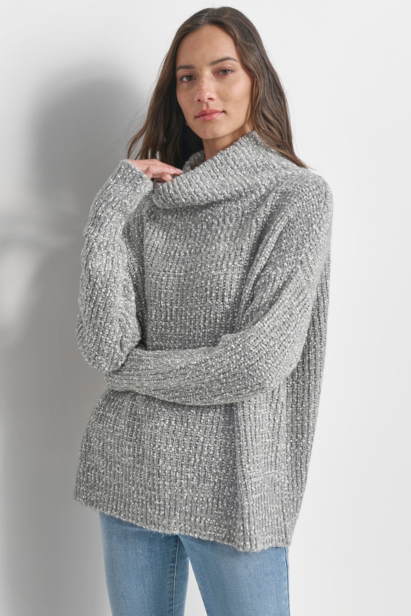 Dkny cowl neck sweater hotsell