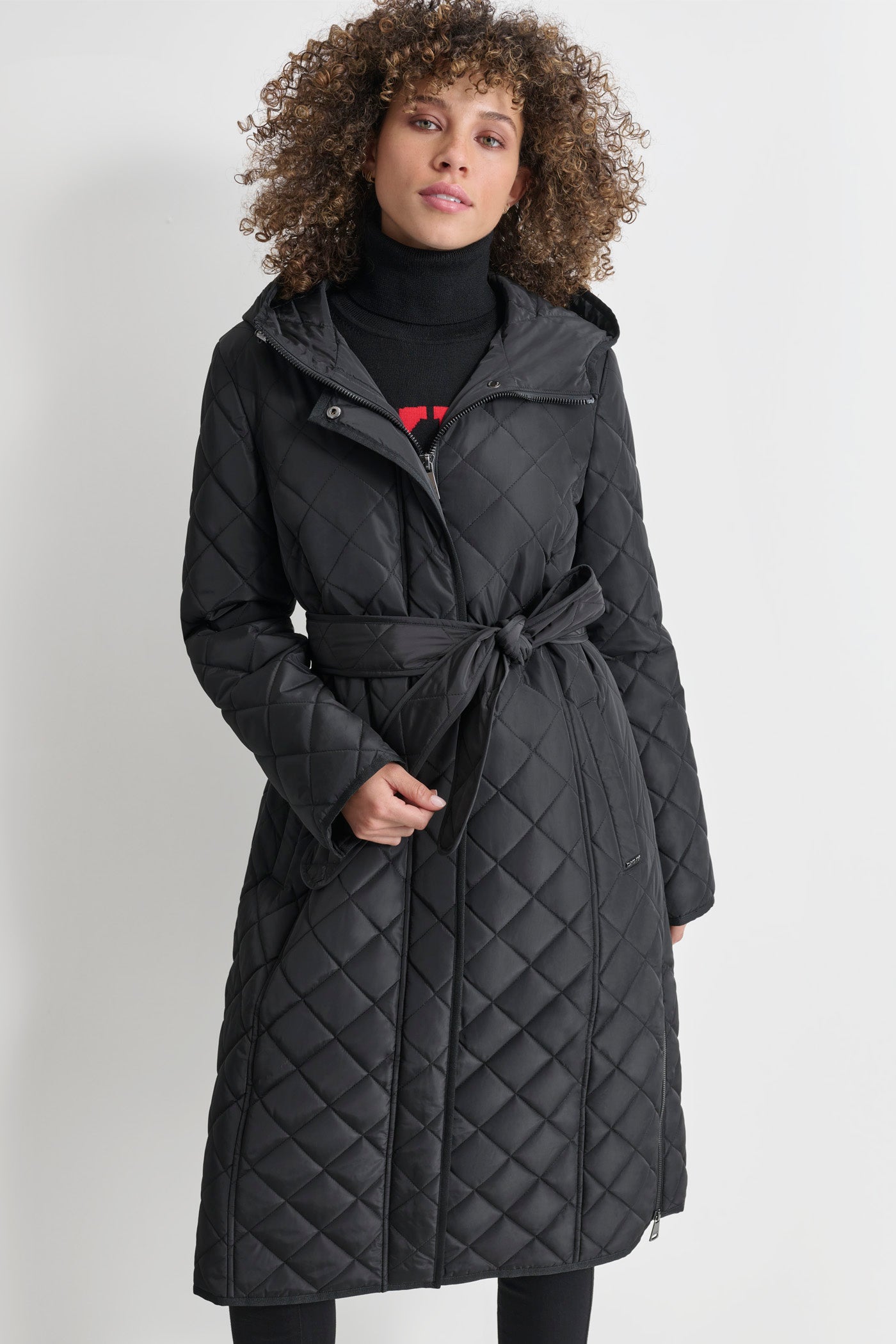 Long Quilted Trench