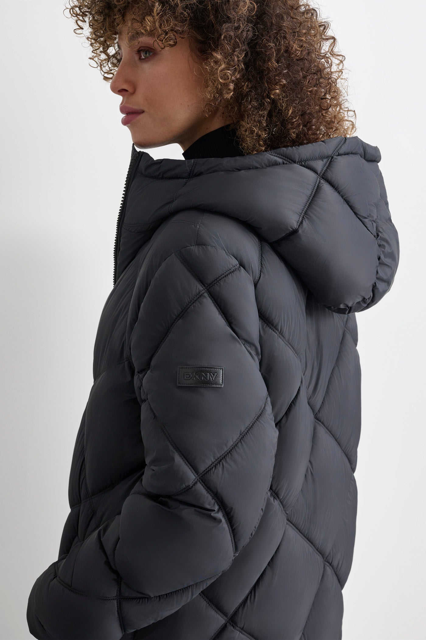 SILKY LONG QUILTED PARKA