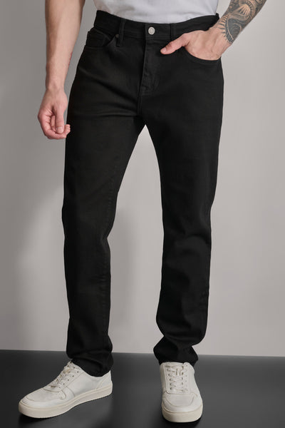 SLIM STRAIGHT BLACK DENIM DKNY