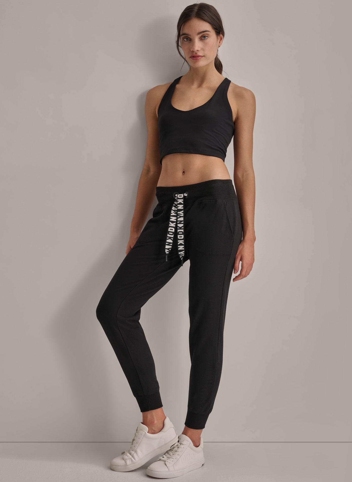 TWO TONE LOGO DRAWCORD JOGGER DKNY