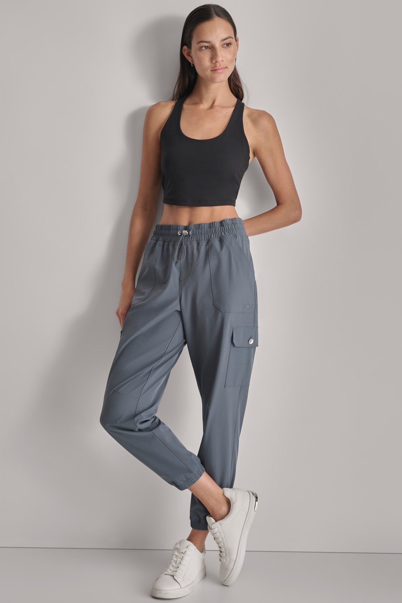 SMOCKED WAIST CARGO JOGGER