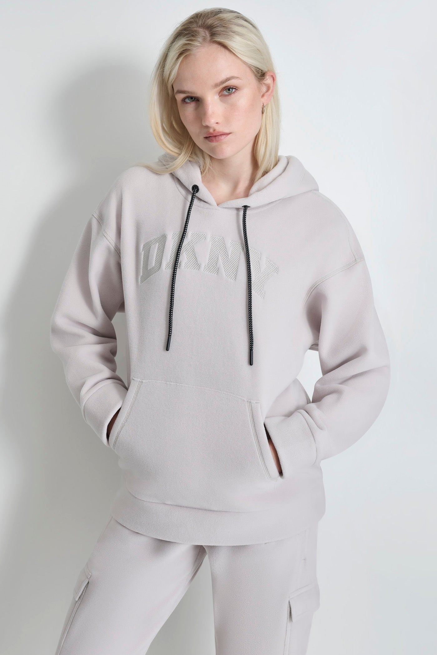 Dkny grey hoodie hotsell