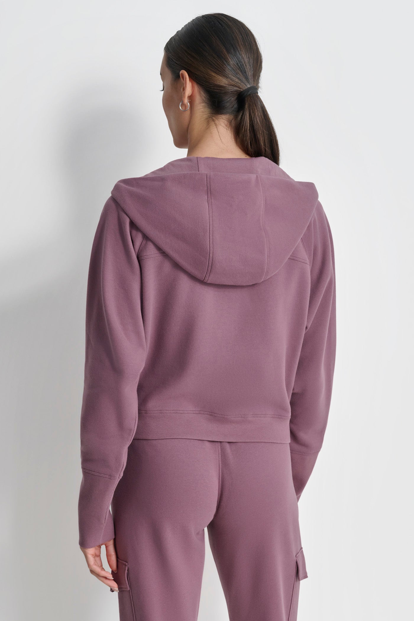 Dkny sport velour hoodie best sale