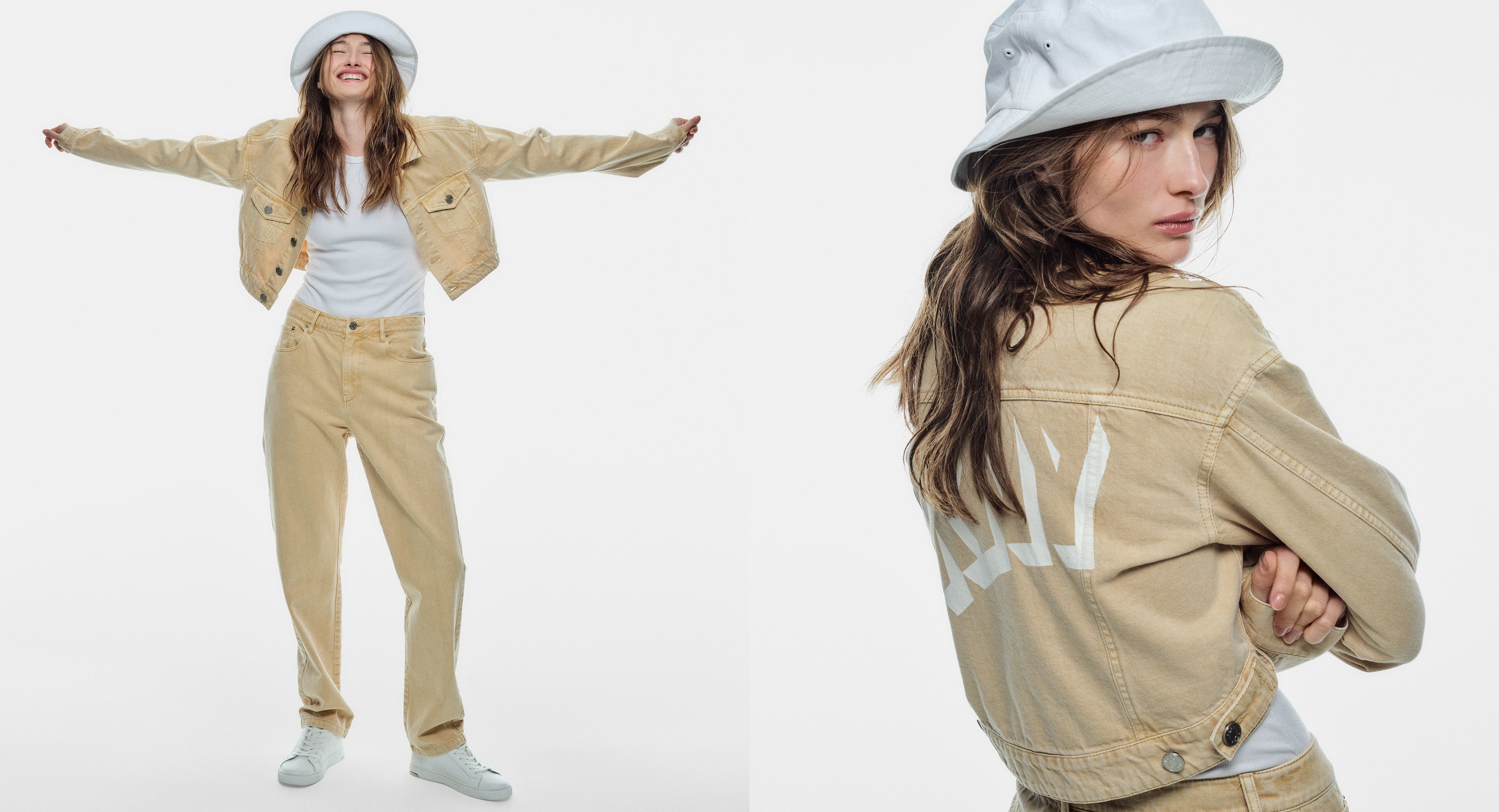 Shop DKNY Faux Fur Street Style Plain Medium Long Logo Down Jackets by  BunnyNEWYORK | BUYMA