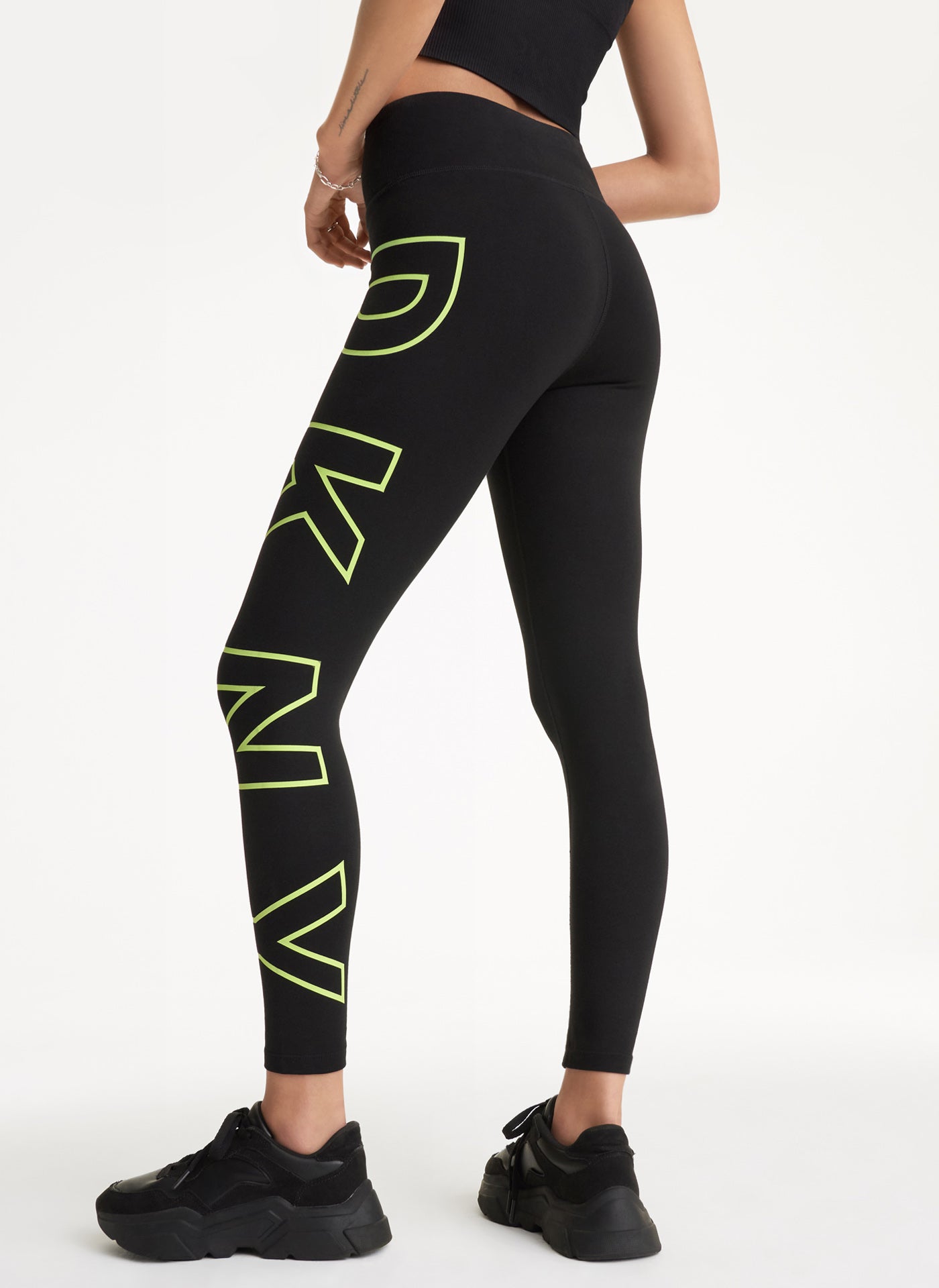 DKNY Sport Sueded Compression High Waisted Ankle Length Leggings | Dillard's