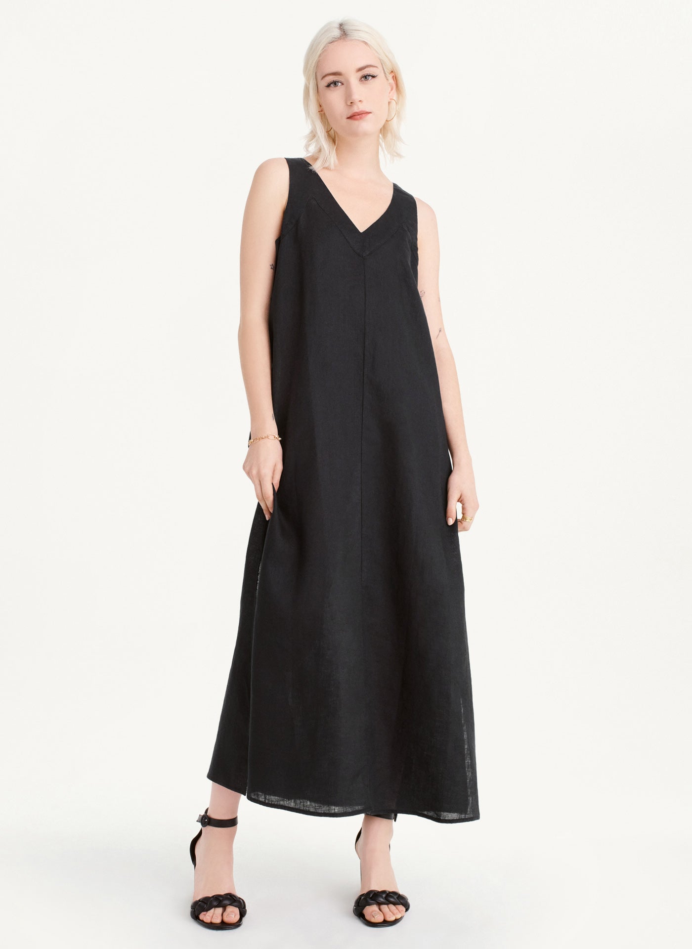 V-NECK MAXI DRESS | DKNY