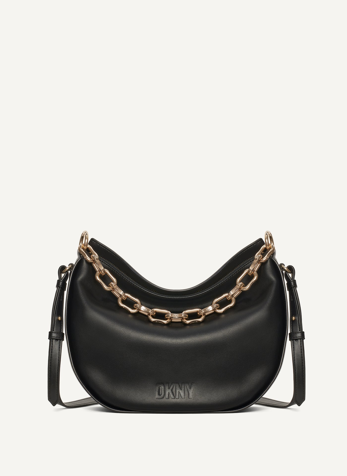 DKNY Women's Elissa Lg Shoulder Bag, Black Gold, One Size: Amazon.co.uk:  Fashion